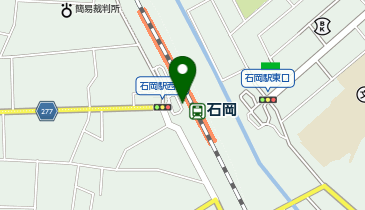 石岡 西口 タクシー乗り場の地図画像