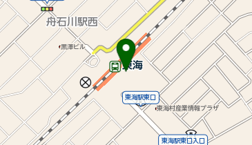 東海 東口 タクシー乗り場の地図画像