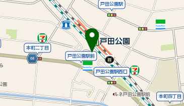 戸田公園 西口 タクシー乗り場の地図画像