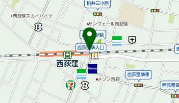 西荻窪 北口(高架下) タクシー乗り場の地図画像