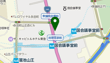 国会議事堂前 1番 タクシー乗り場の地図画像