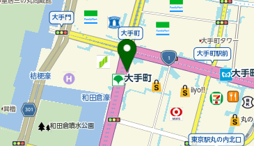 大手町(東京都) D5 タクシー乗り場の地図画像