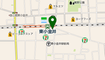 東小金井 南口 タクシー乗り場の地図画像