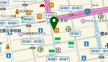 すすきの駅南タクシー乗り場の地図画像