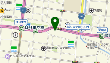 はりまや橋観光バスターミナル内タクシー乗り場の地図画像