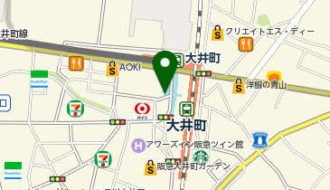 イトーヨーカドー大井町店前 タクシー乗り場の地図画像