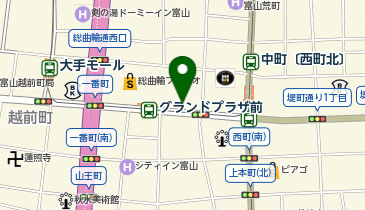 グランドパーキング富山交通 タクシー乗り場の地図画像