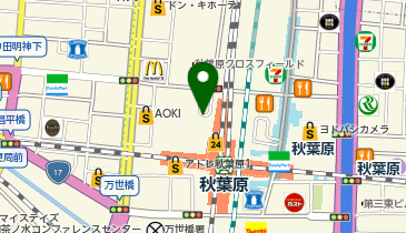秋葉原駅電気街口 タクシー乗り場の地図画像