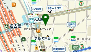 ミッドランドスクエア  タクシー乗り場の地図画像