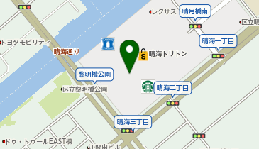 晴海トリトンスクエア タクシー乗り場の地図画像