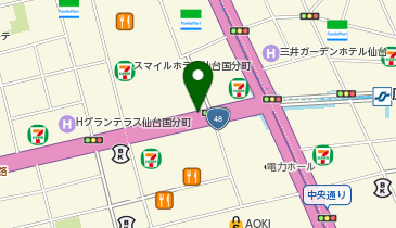 広瀬通一番町タクシー乗り場の地図画像