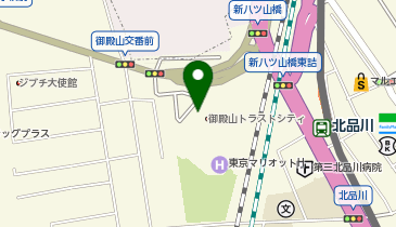 御殿山トラストタワー タクシー乗り場の地図画像
