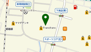 イオンモール高岡西館 タクシー乗り場の地図画像