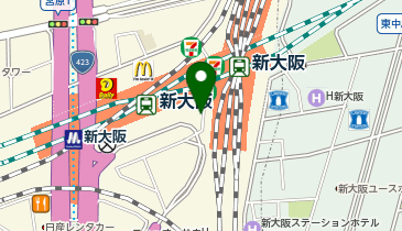 JR新大阪駅 3階 タクシー乗り場の地図画像
