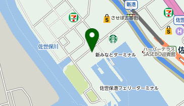 新みなとターミナル タクシー乗り場の地図画像