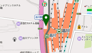 品川駅高輪口優良 タクシー乗り場の地図画像