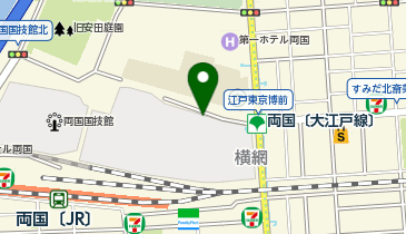 江戸東京博物館  タクシー乗り場の地図画像