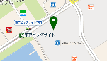 東京ビッグサイト タクシー乗り場の地図画像