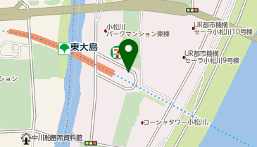 東大島駅小松川口 タクシー乗り場の地図画像