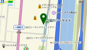 品川シーサイド駅 タクシー乗り場の地図画像