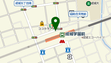 成城学園前駅北口 タクシー乗り場の地図画像