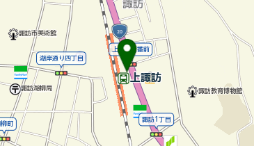 上諏訪駅霧ヶ峰口 タクシー乗り場の地図画像