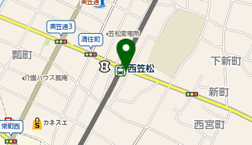 西笠松駅前日の丸 タクシー乗り場の地図画像