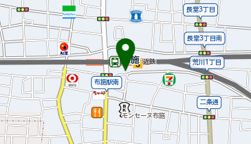 近鉄布施駅南口  タクシー乗り場の地図画像