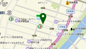 熊本タクシー株式会社 銀座通りタクシーステーション タクシー乗り場の地図画像