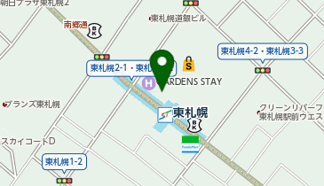 イオン東札幌店 タクシー乗り場の地図画像