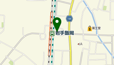 岩手飯岡駅東口 タクシー乗り場の地図画像