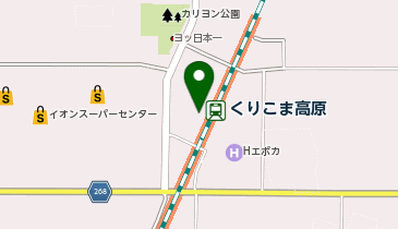くりこま高原駅 タクシー乗り場の地図画像