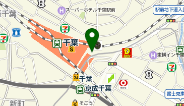 JR千葉駅 身体障害者専用タクシー乗降場の地図画像