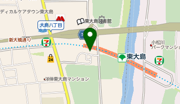 東大島駅大島口 タクシー乗り場の地図画像