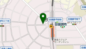 田園調布駅西口 タクシー乗り場の地図画像