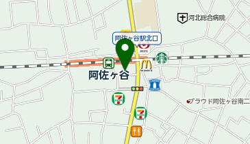 阿佐ヶ谷駅南口 タクシー乗り場の地図画像