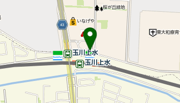 玉川上水駅北口 タクシー乗り場の地図画像