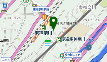 東神奈川駅東口 タクシー乗り場の地図画像