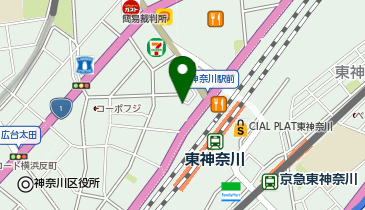 東神奈川駅西口 タクシー乗り場の地図画像
