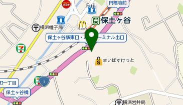保土ヶ谷駅東口 タクシー乗り場の地図画像