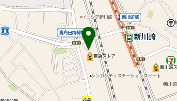 新川崎交通広場 タクシー乗り場の地図画像
