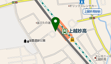 上越妙高駅西口 タクシー乗り場の地図画像