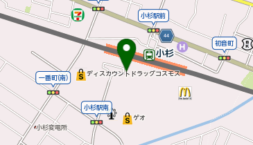 射水小杉駅南口 タクシー乗り場の地図画像