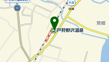 戸狩野沢温泉駅 タクシー乗り場の地図画像