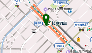 岐阜羽島駅南口 タクシー乗り場の地図画像