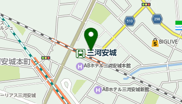 三河安城駅北口 タクシー乗り場の地図画像