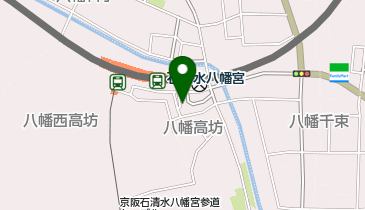 石清水八幡宮駅 タクシー乗り場の地図画像