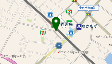 中百舌鳥駅南口 タクシー乗り場の地図画像