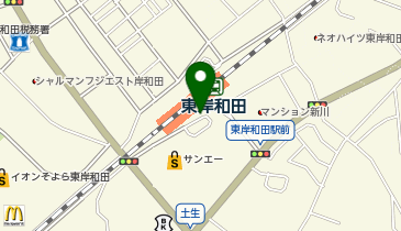 東岸和田駅東口 タクシー乗り場の地図画像