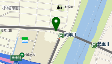 武庫川駅前阪神 タクシー乗り場の地図画像